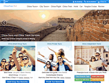 Tablet Screenshot of chinatour.net